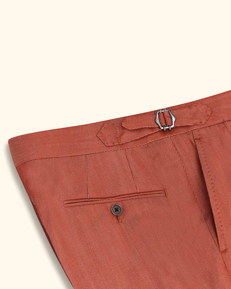 Pocket Flaps Side Combat Trousers - Dark Orange - Just $7